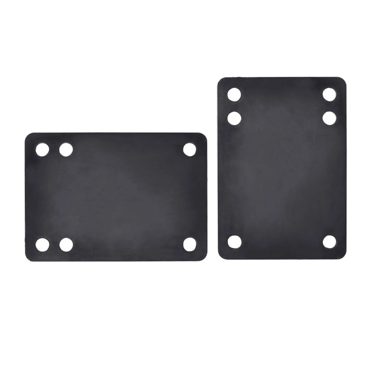 Set of 2 Black 3mm Soft Skateboard Riser Shock Pads for Longboard