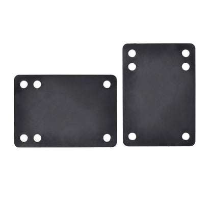 Set of 2 Black 3mm Soft Skateboard Riser Shock Pads for Longboard