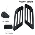Black Car Bonnet Air Flow Intake Vent for