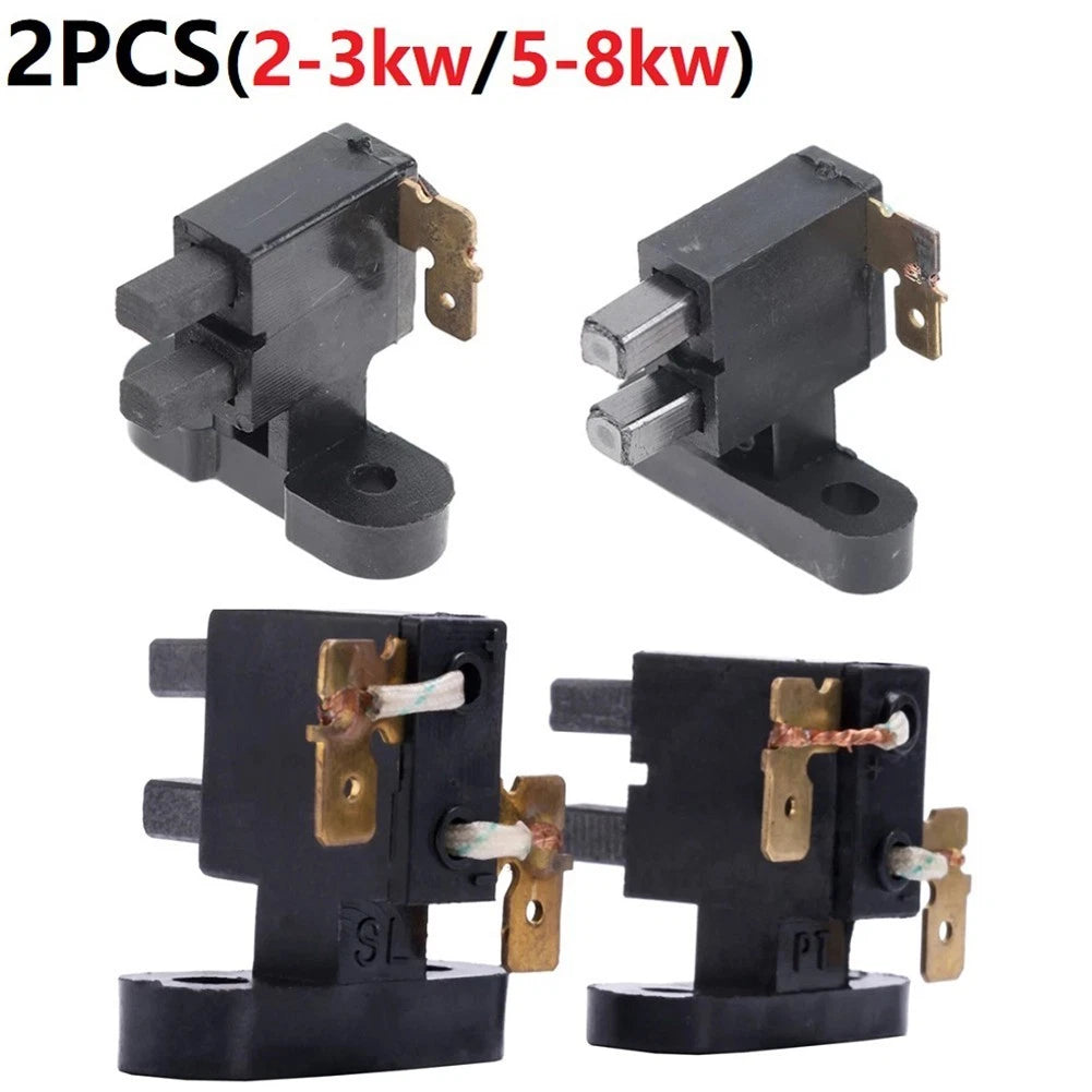 2X Replacement Carbon Brush Holder for Power Tools (2-3KW, 5-8KW)