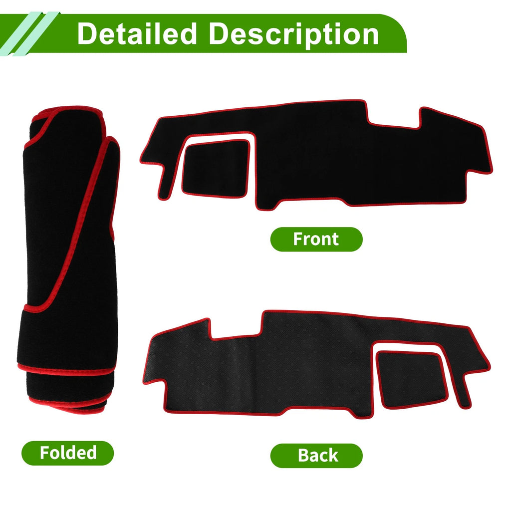 Dashboard Cover for Suzuki Spacia Gear MK53S (2017–Current) Black Red