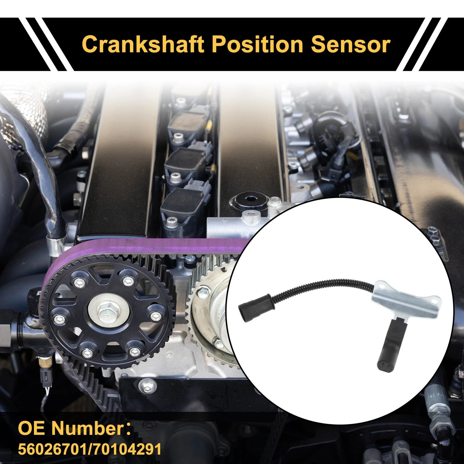 Crankshaft Position Sensor Replacement for Dodge B150 B250 B350 D150 (1990–1993)