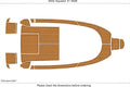 EVA Foam Faux Teak Deck Flooring for Aquador 21 WAE (2002)