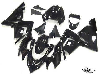 Gloss Black Fairing Kit for Kawasaki Ninja ZX10R (2004–2005)