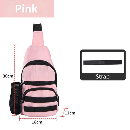 Fishing Sling Bag for Lures Rods Reels - Waterproof Canvas, Lightweight