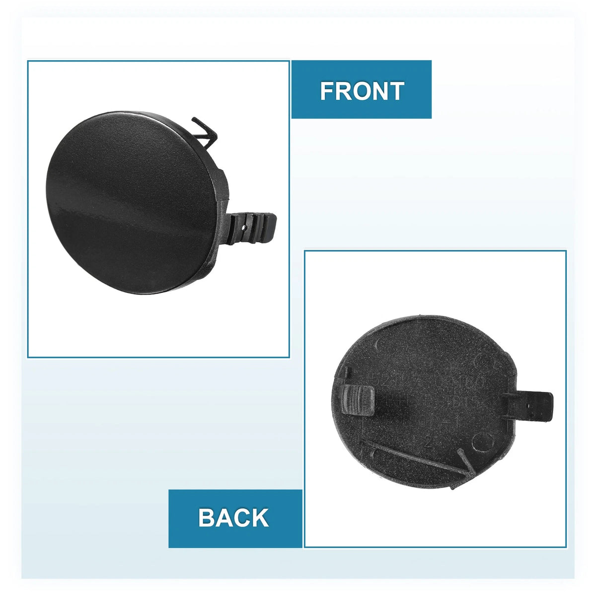 Front Bumper Tow Hook Cover Replacement for Toyota Yaris 4Door (2006–2013)