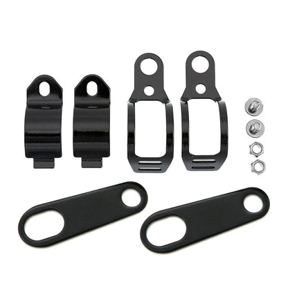 Motorcycle Turn Signal Relocater Holder Fork Clamps Shock Bracket For Cafe Racer