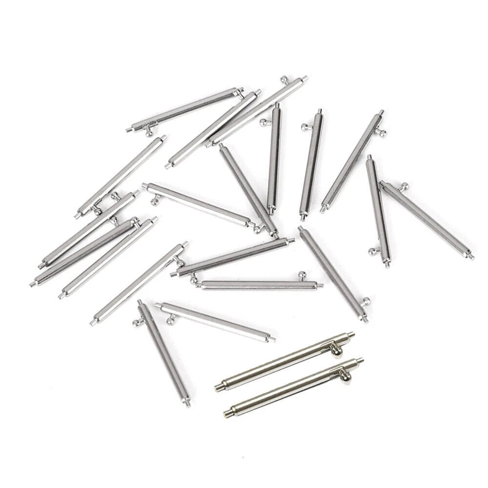 50x Stainless Steel Quick Release Watch Spring Bars for (16-24mm)