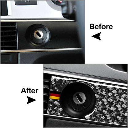 Ignition Switch Key Hole Panel Cover Trim for Audi A6 S6 C6 (2005–2011)