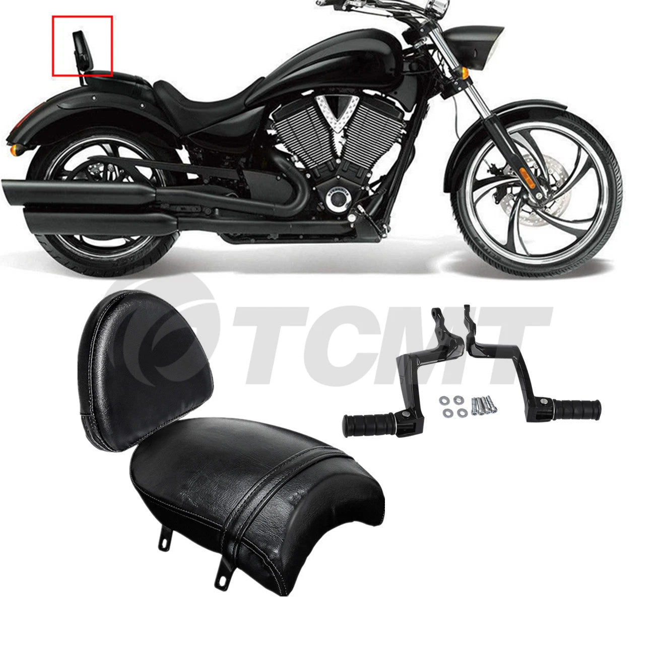 Sissy Bar Backrest for Victory Gunner Kingpin (2013–2017)