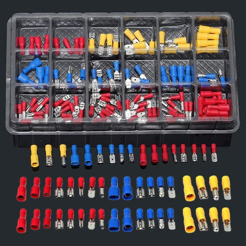 120 PCS Insulated Electrical Wire Crimp Terminals Connectors Kit