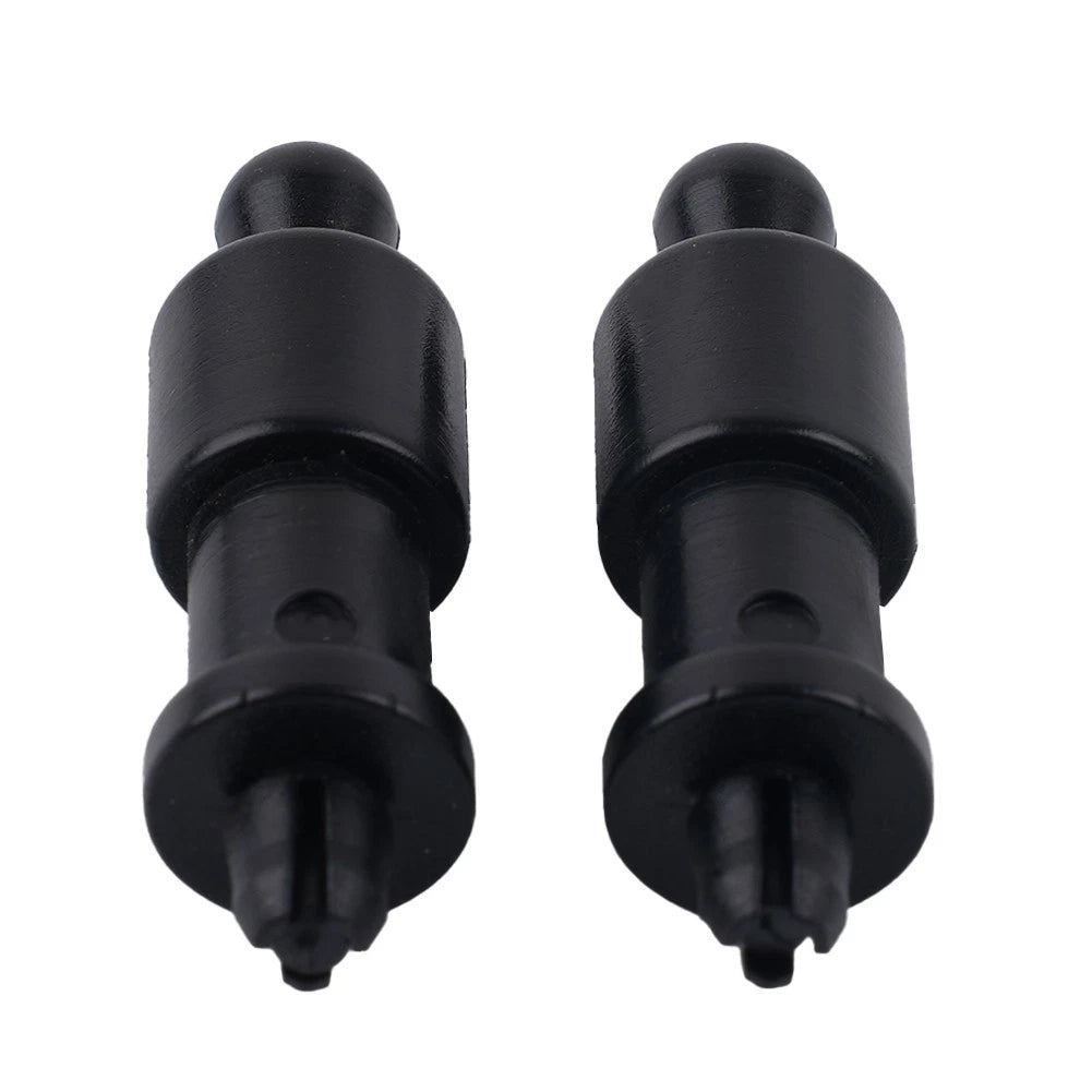 2X Plastic String Clips for Parcel Shelf Accessories (4.5x1.2cm) Black