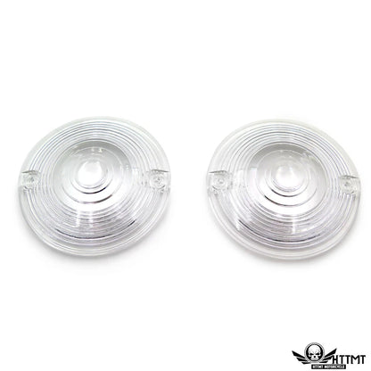 Clear Flat Turn Signal Lens Covers for Harley Road Glide Road King (1986–2012)