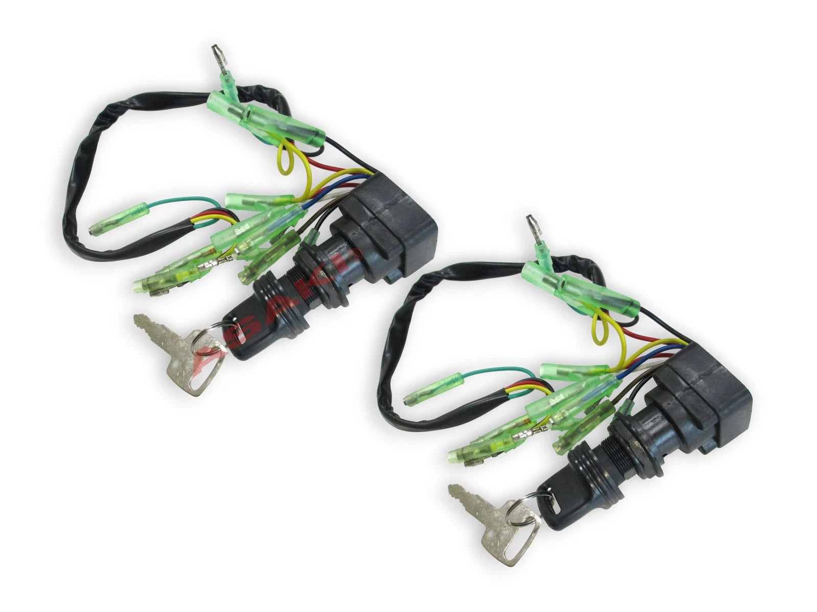 2X Ignition Switch Key Set 703-82510-43 for Yamaha Outboard (703 Control Box)