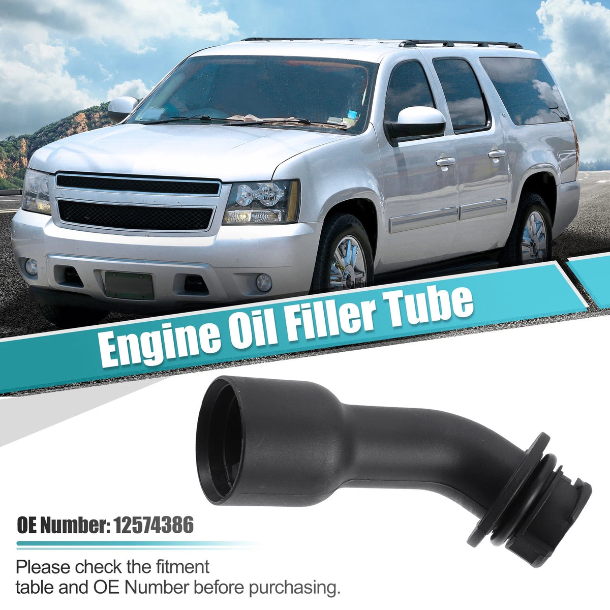 Oil Fill Tube with Gasket Replacement for Chevrolet Cadillac Buick (2014–2020)