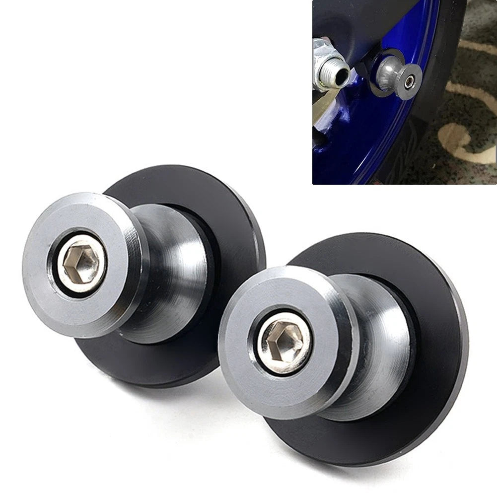 2 Pcs CNC Swingarm Spools Slider Stand Screws M6 For Yamaha YZF R1 R3 R6