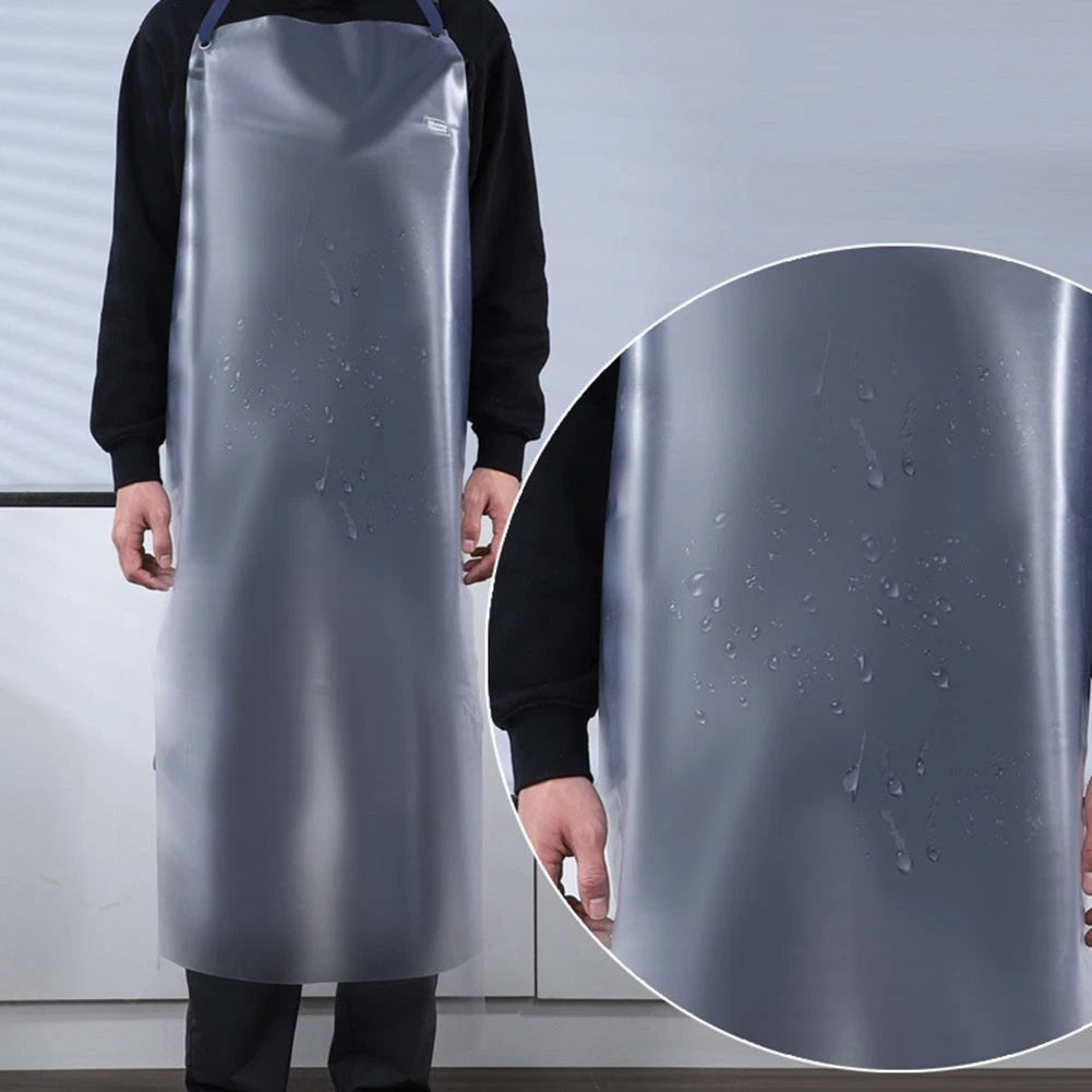 PVC Apron for Kitchen Baking Cooking (Oilproof, Transparent, Waterproof)