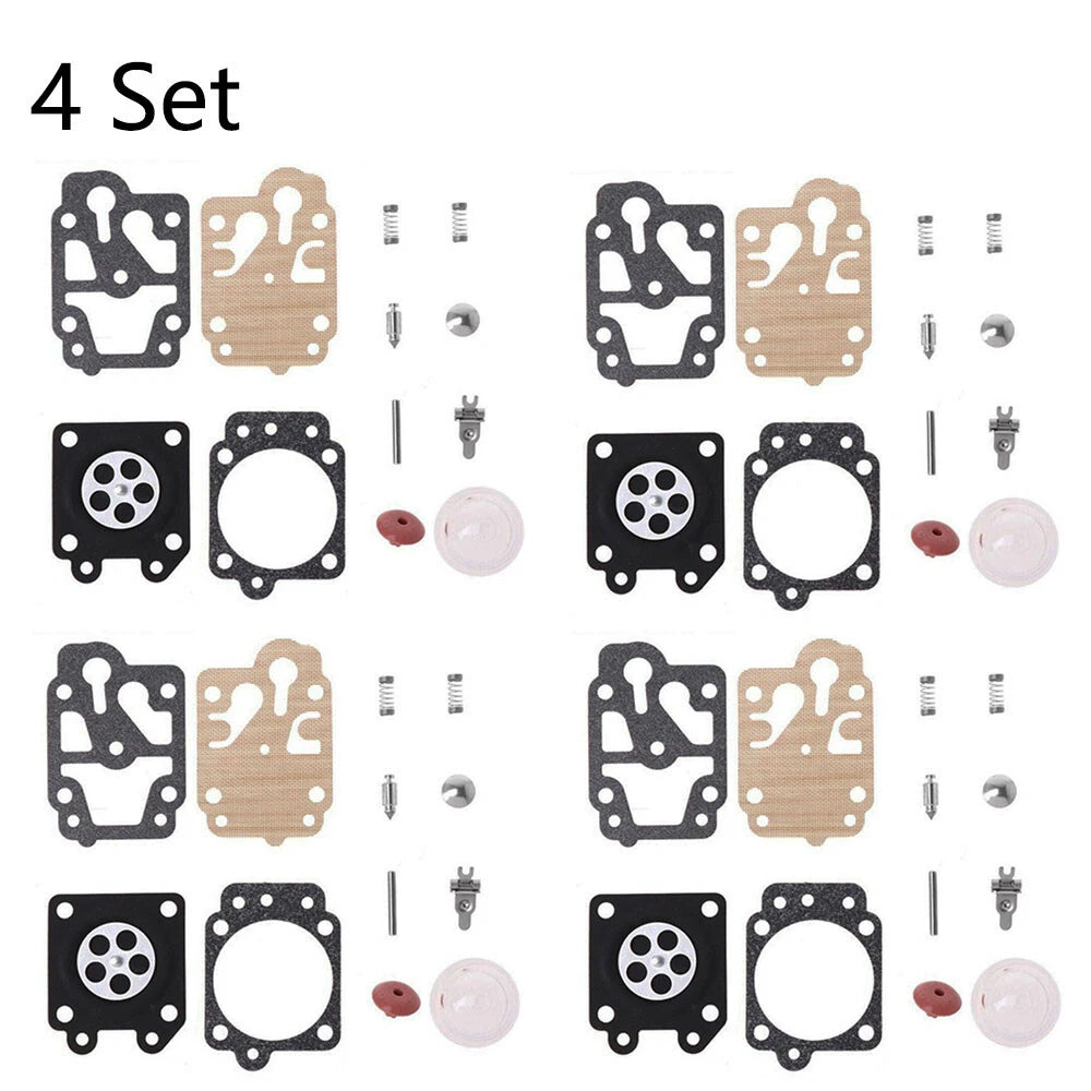 Set of 4 Carburetor Rebuild Kits for Honda CG260 CG330 Walbro 43CC 52CC