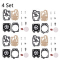 Set of 4 Carburetor Rebuild Kits for Honda CG260 CG330 Walbro 43CC 52CC