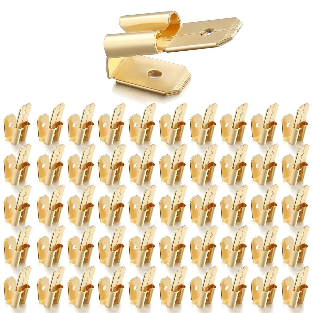 Set of 50 Piggyback Spade Connectors 3 Way Adapter