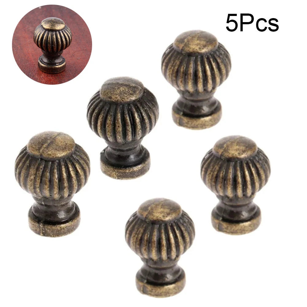 5Pc Vintage Drawer Knob Cabinet Pulls Cupboard Jewelry Box Door Handle Hardware