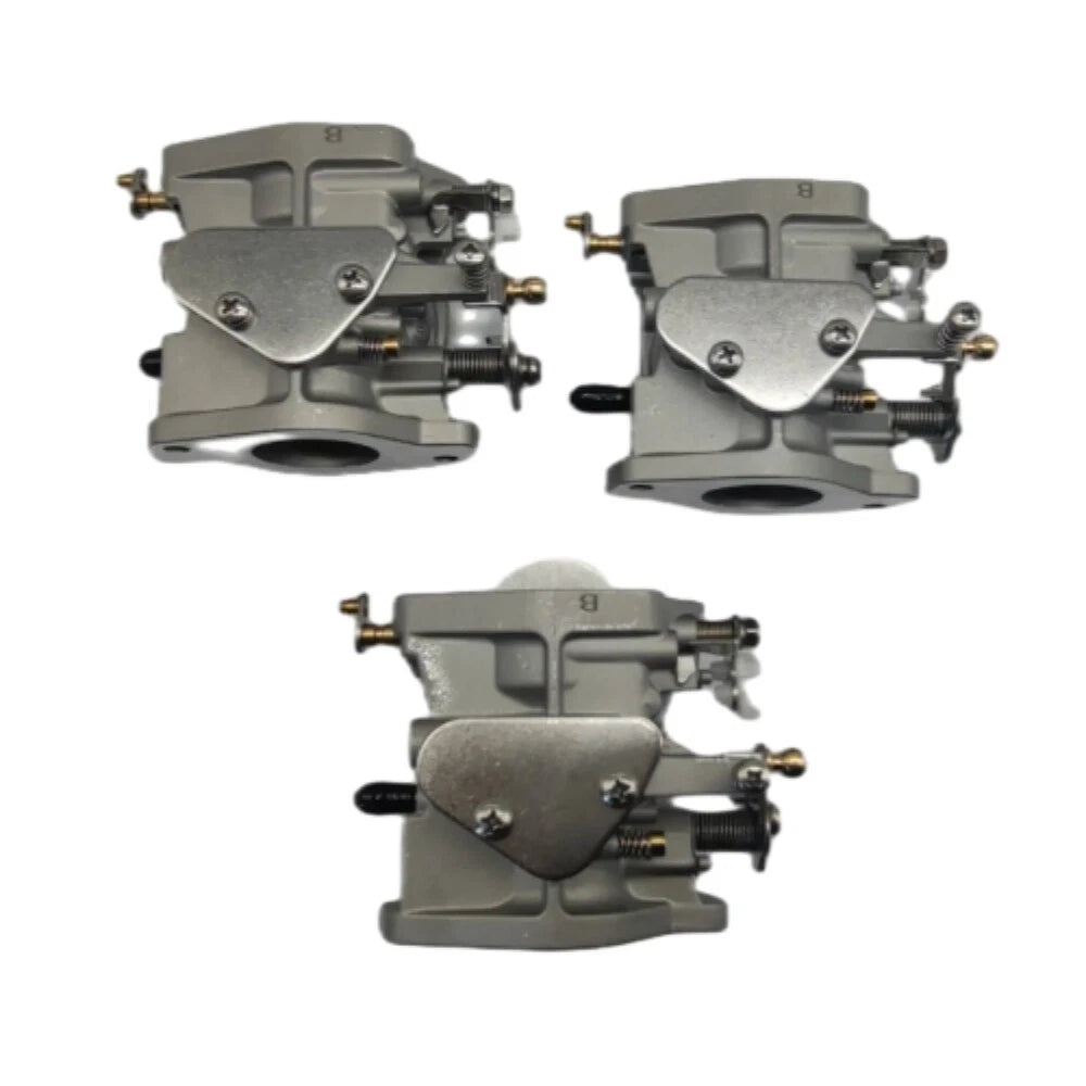 Set of 3 Carburetors for Yamaha 60HP E60M (6K5-14301, 6K5-14301-01, 6K5-14301-02, 6K5-14301-03)