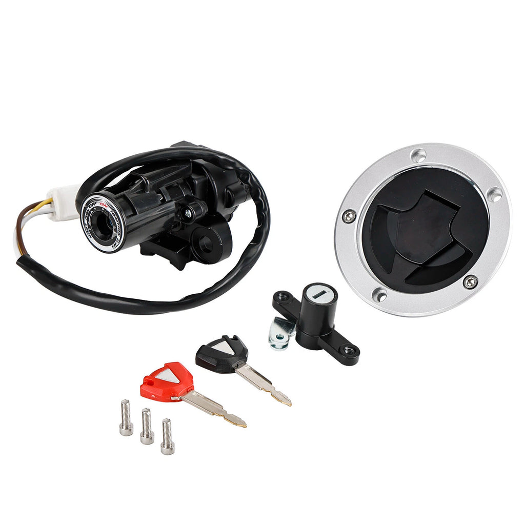 Ignition Switch Fuel Cap Seat Lock Set for Kawasaki Ninja 650 (2012–2016)