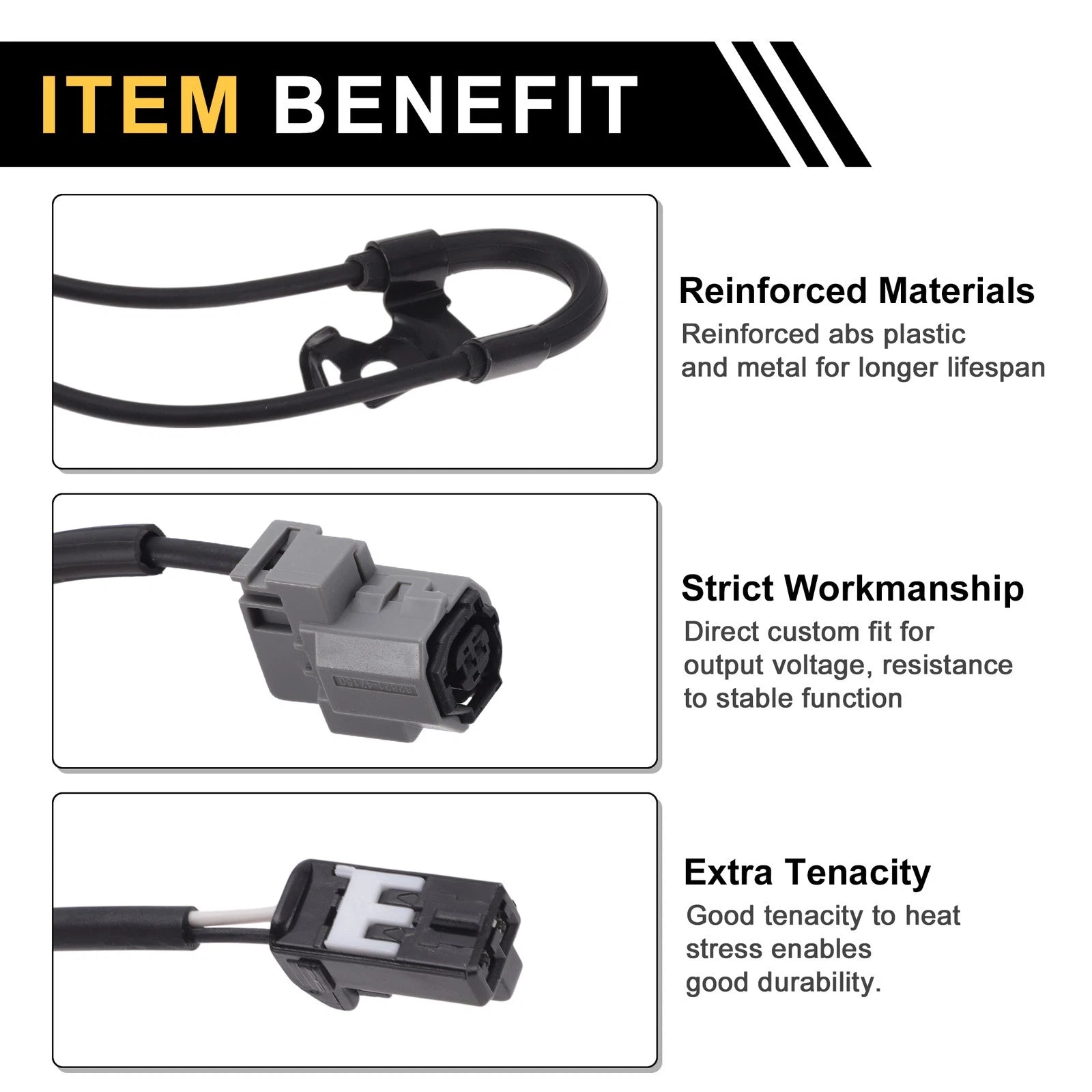Wheel Speed Sensor Right Rear Replacement for Lexus ES350 (2010–2013)