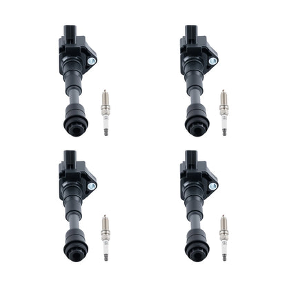 4X Ignition Coil + 4X Iridium Spark Plug for Volvo L4 2.0L (2015–2021)