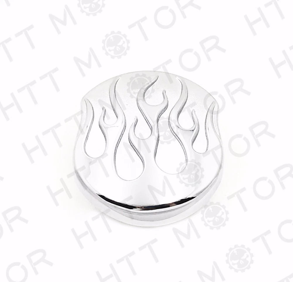 Chrome Flame Gas Cap for Harley (1984–2015)