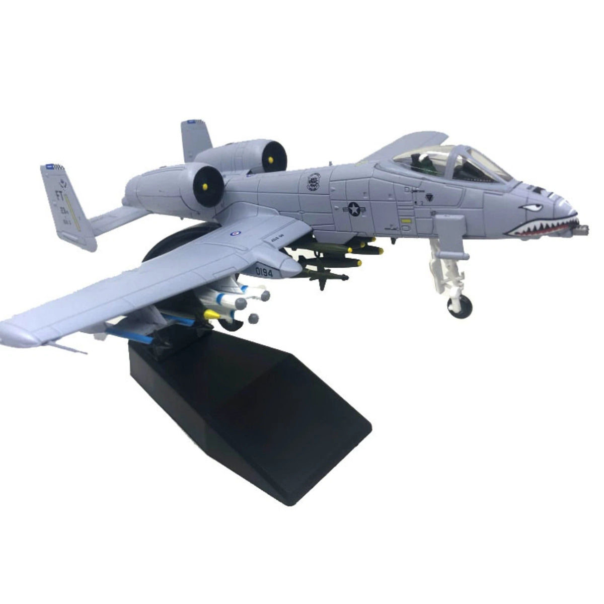 Alloy Model Plane for A-10 Attack Aircraft Thunderbolt II (1/100 Scale)