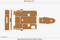 EVA Foam Teak Deck Flooring Pads for Faeton 710 (1997)