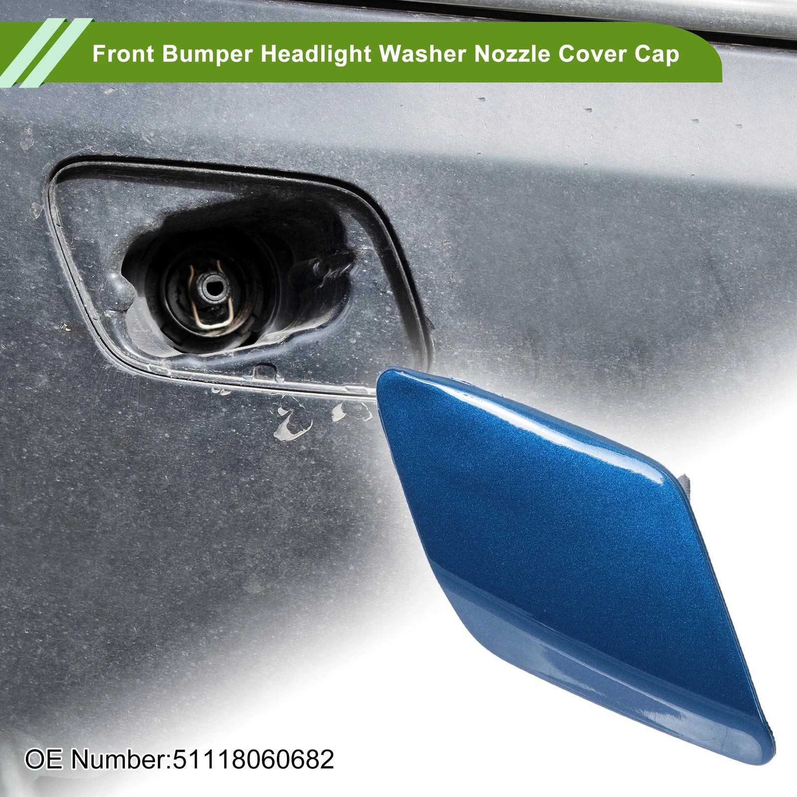 Washer Nozzle Cover Cap Front Right Replacement for BMW 428i (2014–2016)