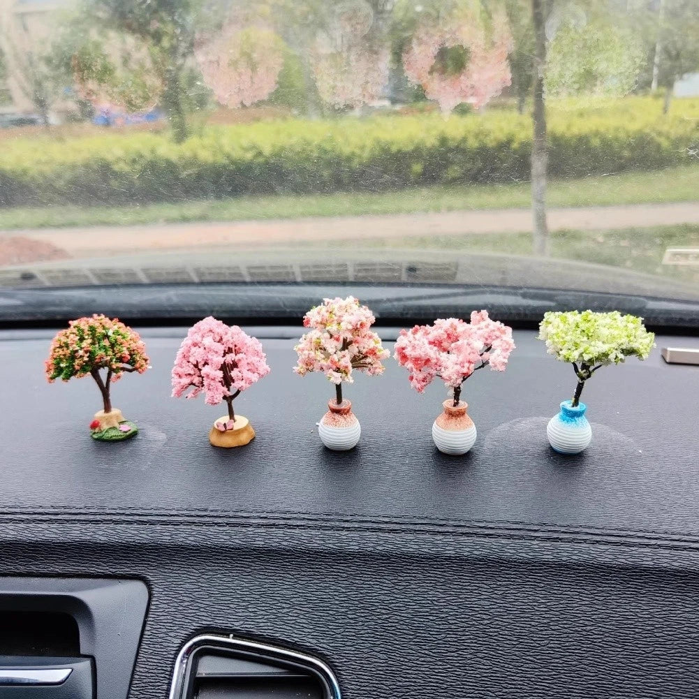 Mini Tree Ornament for Car Dashboard Decoration