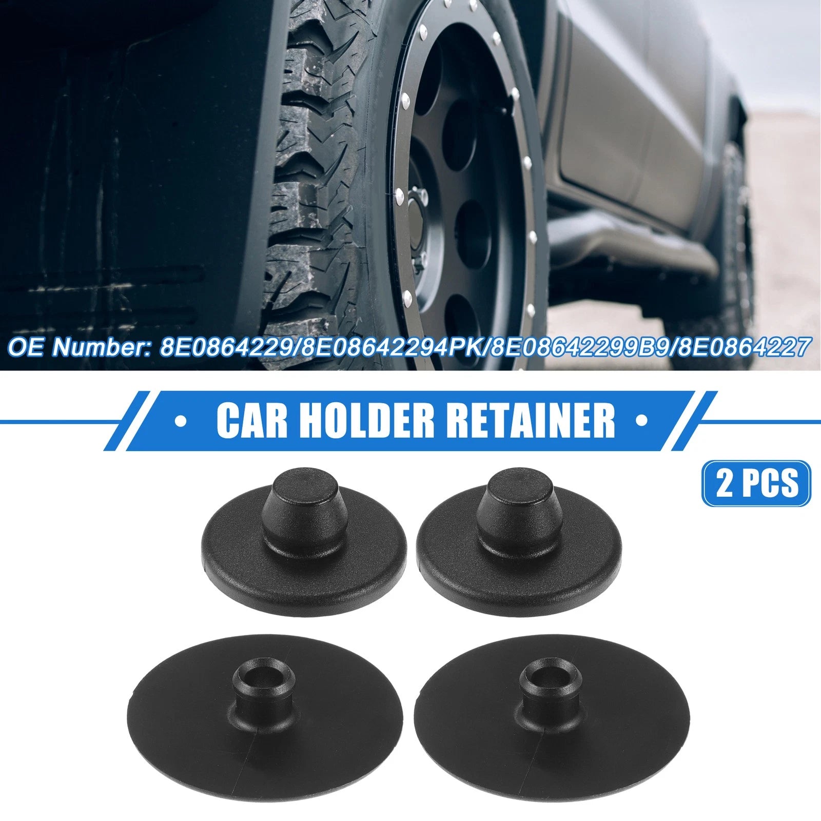 2pcs Car Holder Retainer for Audi A1 2011–2017 Anti-Slip Durable