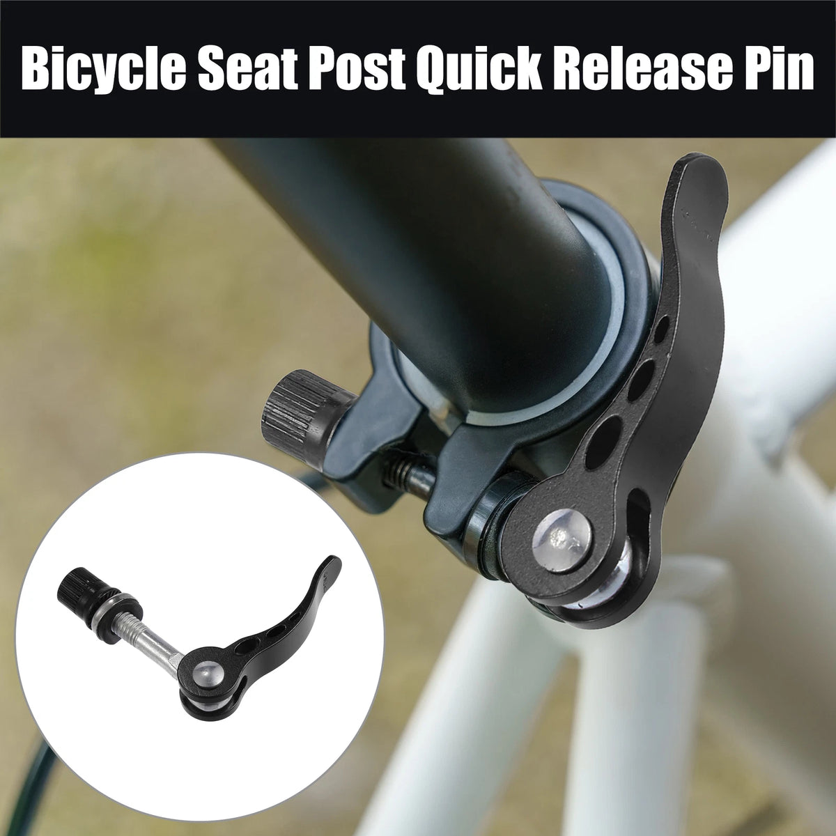 8mm Aluminium Seat Post Quick Release Pin Skewer Bolt for Bike (2000–2025)