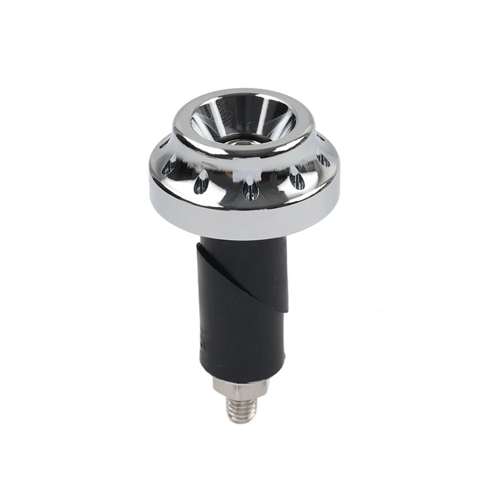 Pair of Chrome Handlebar Grips for Motorcycle (7/8'' & 1'')