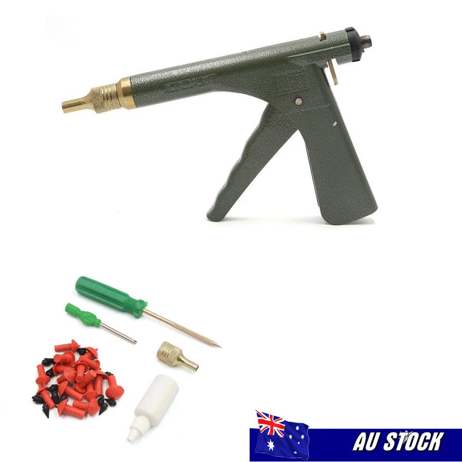 Tubeless Tire Puncture Repair Tool Kit with Mushroom Plugs