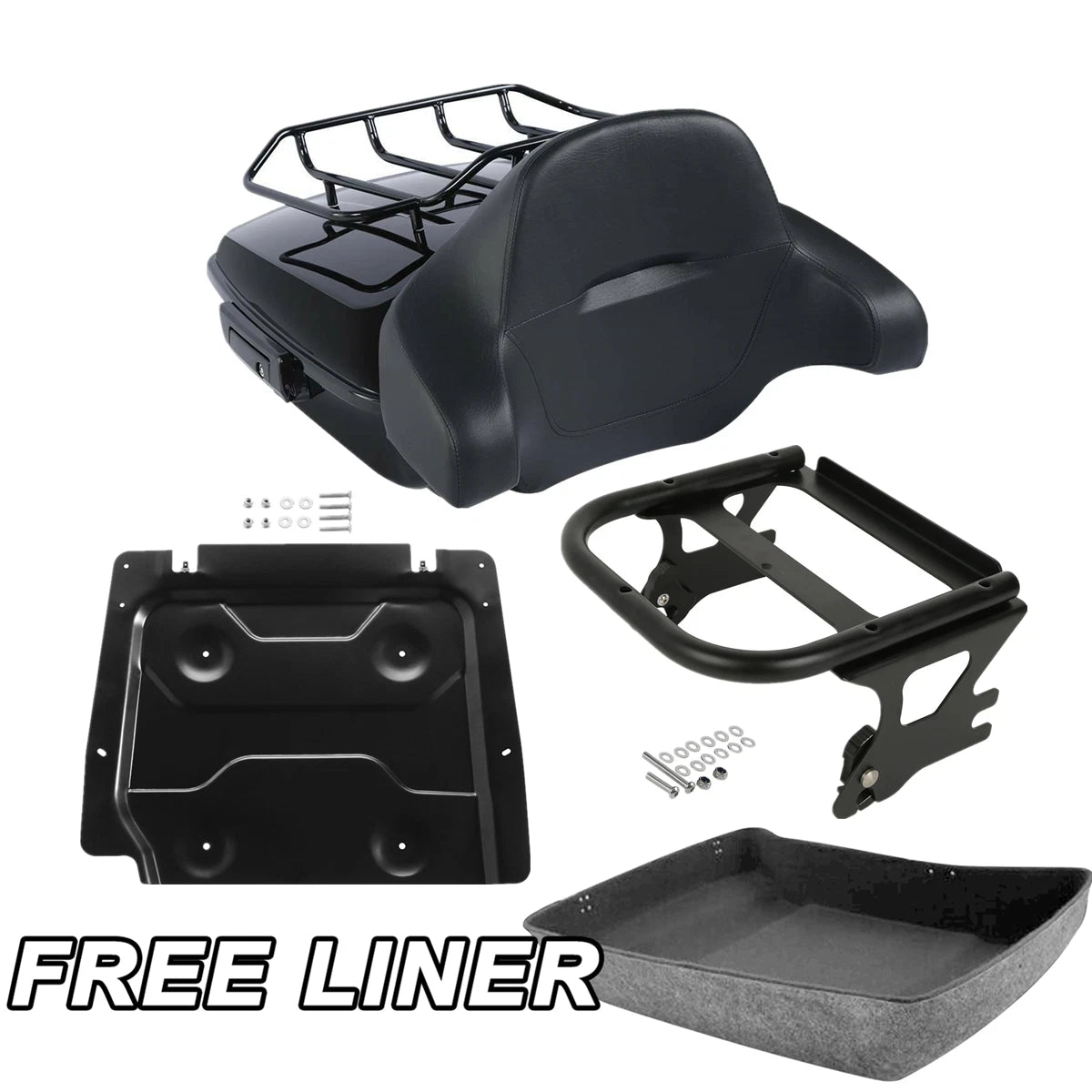 Chopped Trunk Pad Mount Plate for Harley Touring (1997–2008)