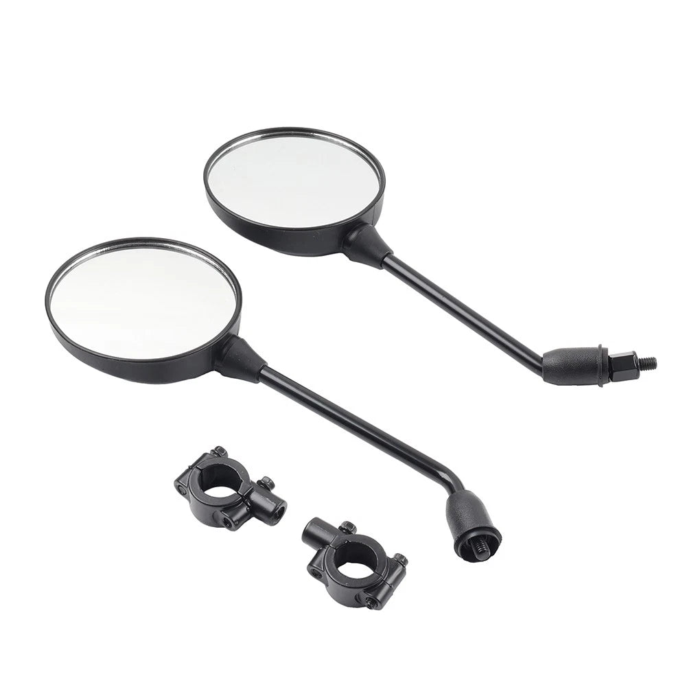 8mm Round Rearview Mirrors for ATV Motorcycle Scooter (Universal Fit)