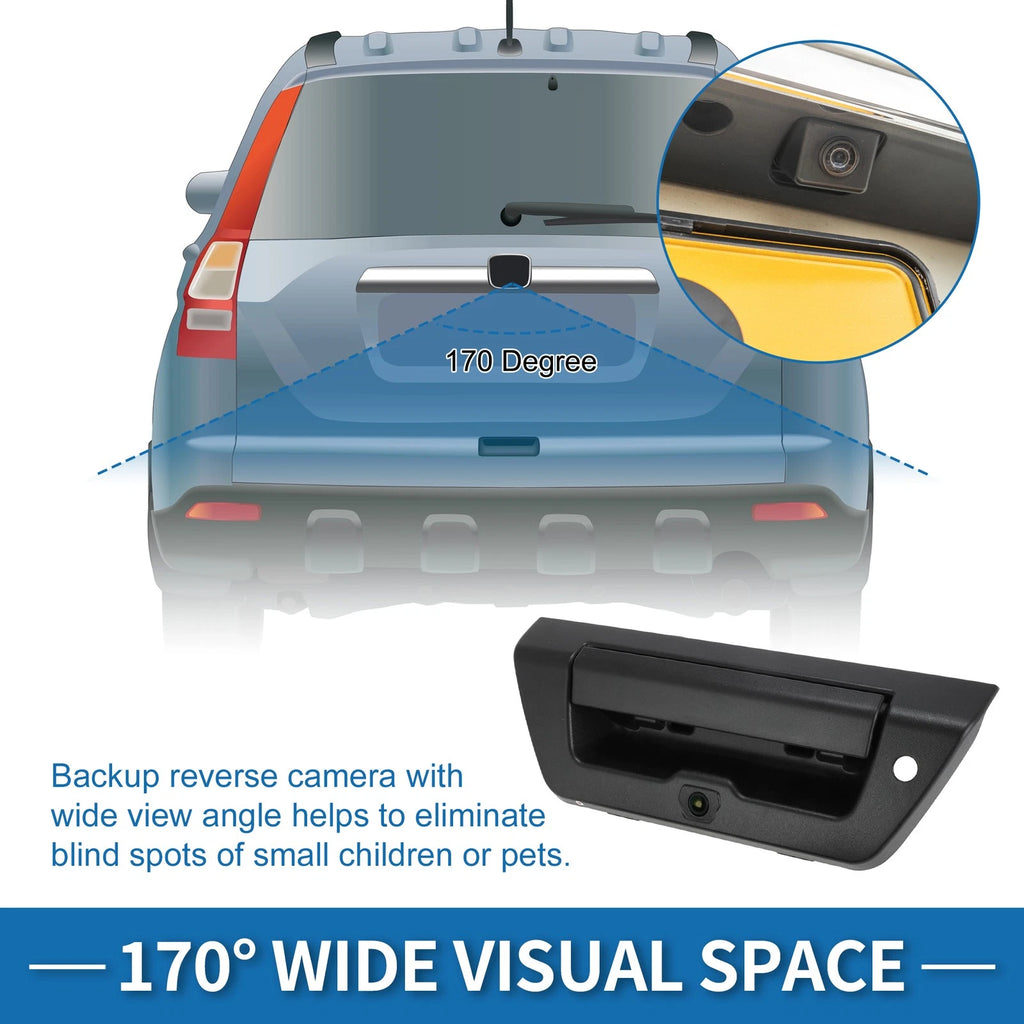 Tailgate Handle Backup Rear View Camera for Ford F-150 (2015–2017) FL3Z-9943400-A