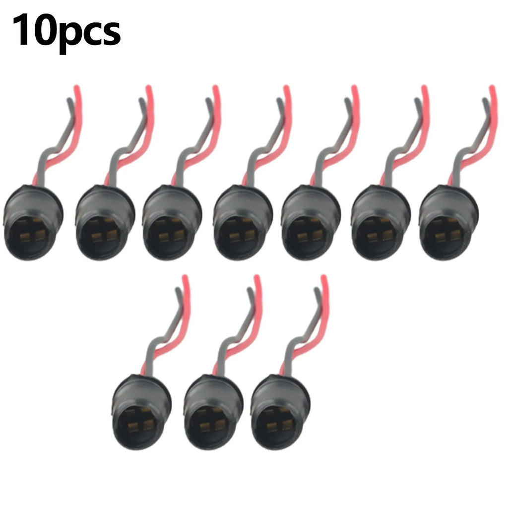 10X LED Light Bulb Socket Connector Holder for Auto Car (Universal)