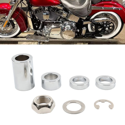 Rear Axle Nut Spacer Kit for Harley Softail FLST FSXT (2008–Present)