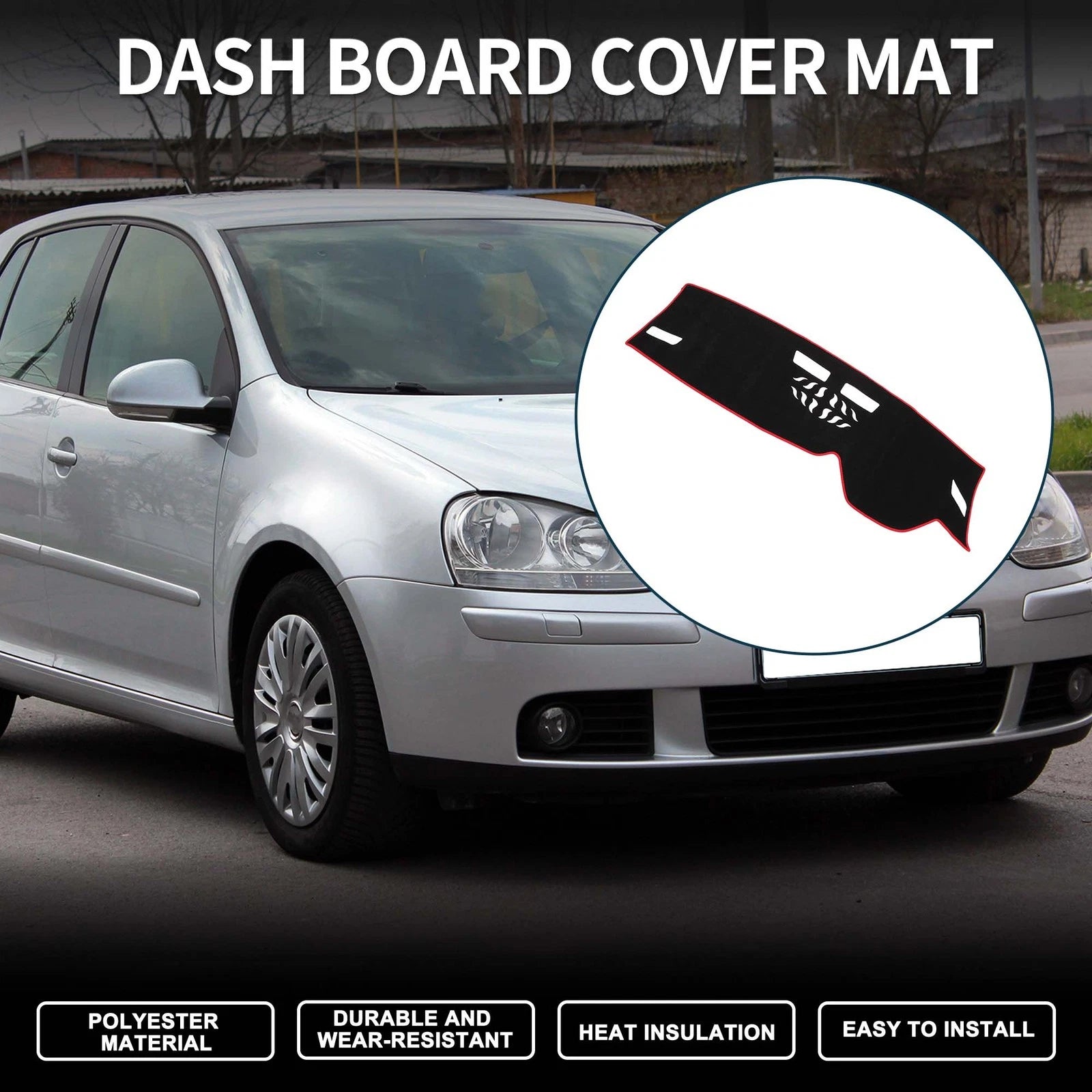 Dashboard Dash Cover Mat Sun Protector for Volkswagen Golf 8 (2021–2024)