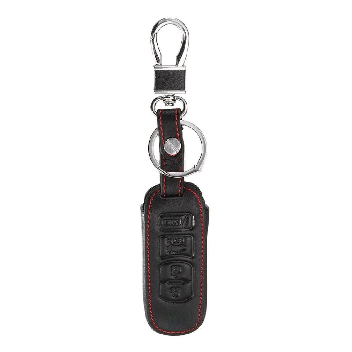 Remote Key Holder 4-Button PU Leather Case for Mazda 3/6/CX5/CX7 (2017)