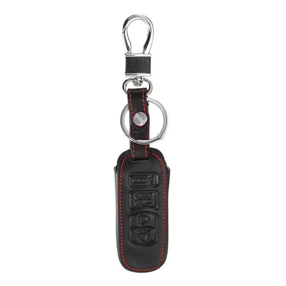 Remote Key Holder 4-Button PU Leather Case for Mazda 3/6/CX5/CX7 (2017)