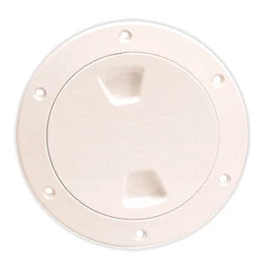 Beckson DP40-N Deck Plate for Various Boats (4") - Beige