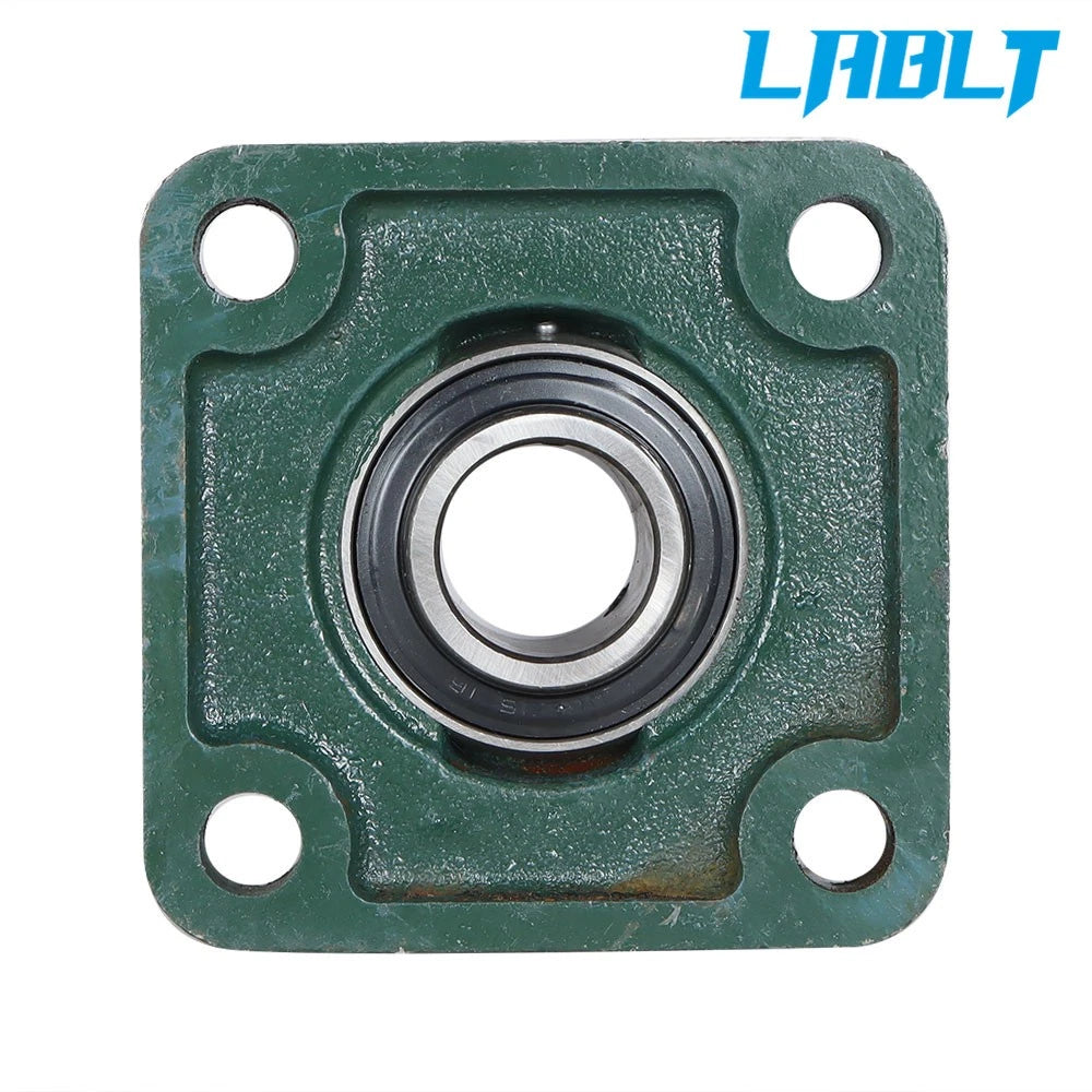 2X UCF205-16 Solid Base Pillow Block Flange Mounted Bearing for