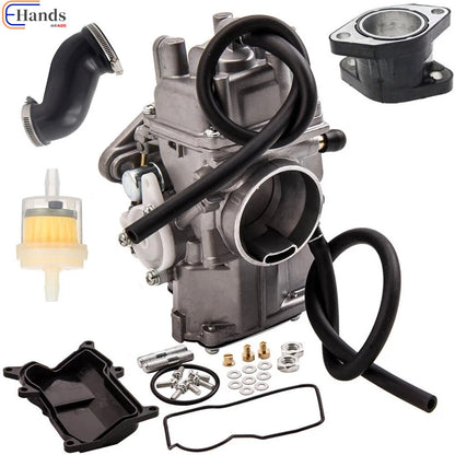 Carburetor with Air Box Cleaner Joint for Yamaha Warrior 350 (1987–2004)