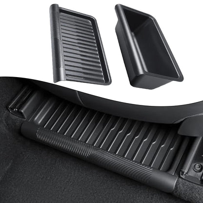 Under Seat Storage Box for Tesla Model Y (2025) with Cover Black
